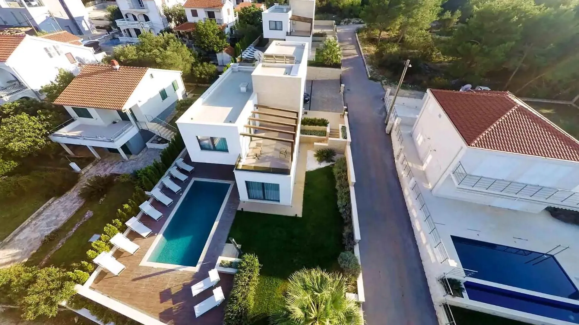 Villa Trogir Deluxe 1 6 Beautiful Bedrooms - Sea Front Private Pools - Sauna Croatia