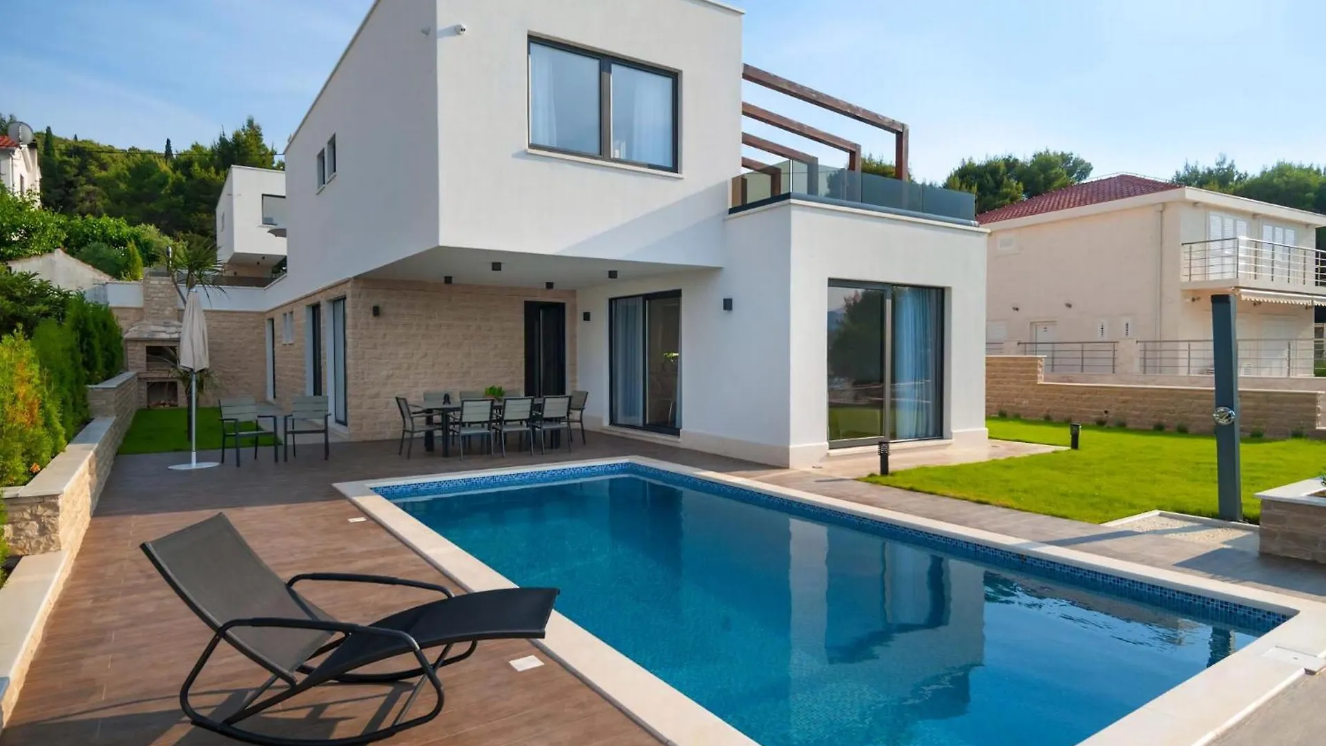 Villa Trogir Deluxe 1 6 Beautiful Bedrooms - Sea Front Private Pools - Sauna