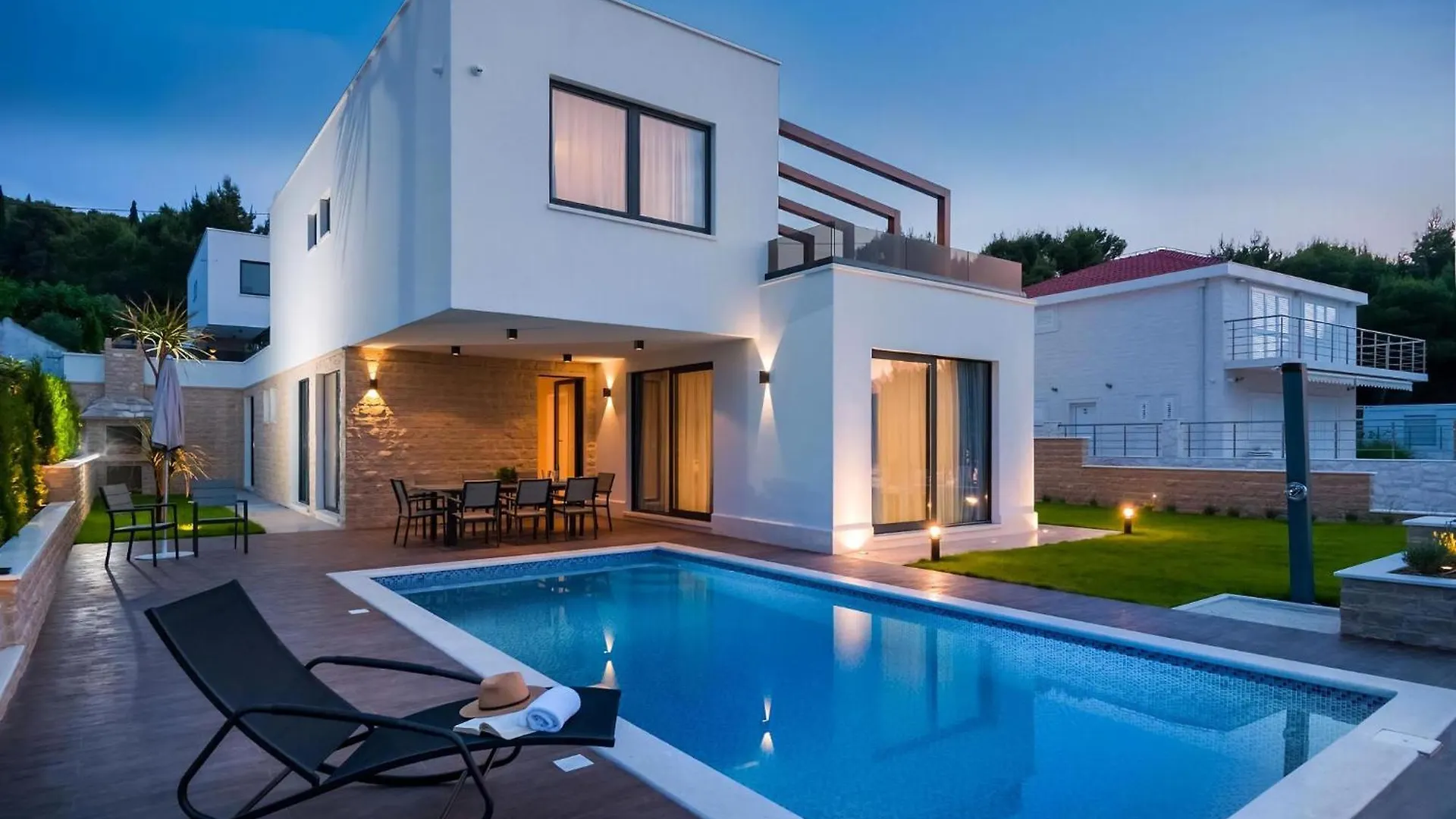 Villa Trogir Deluxe 1 6 Beautiful Bedrooms - Sea Front Private Pools - Sauna 0*,
